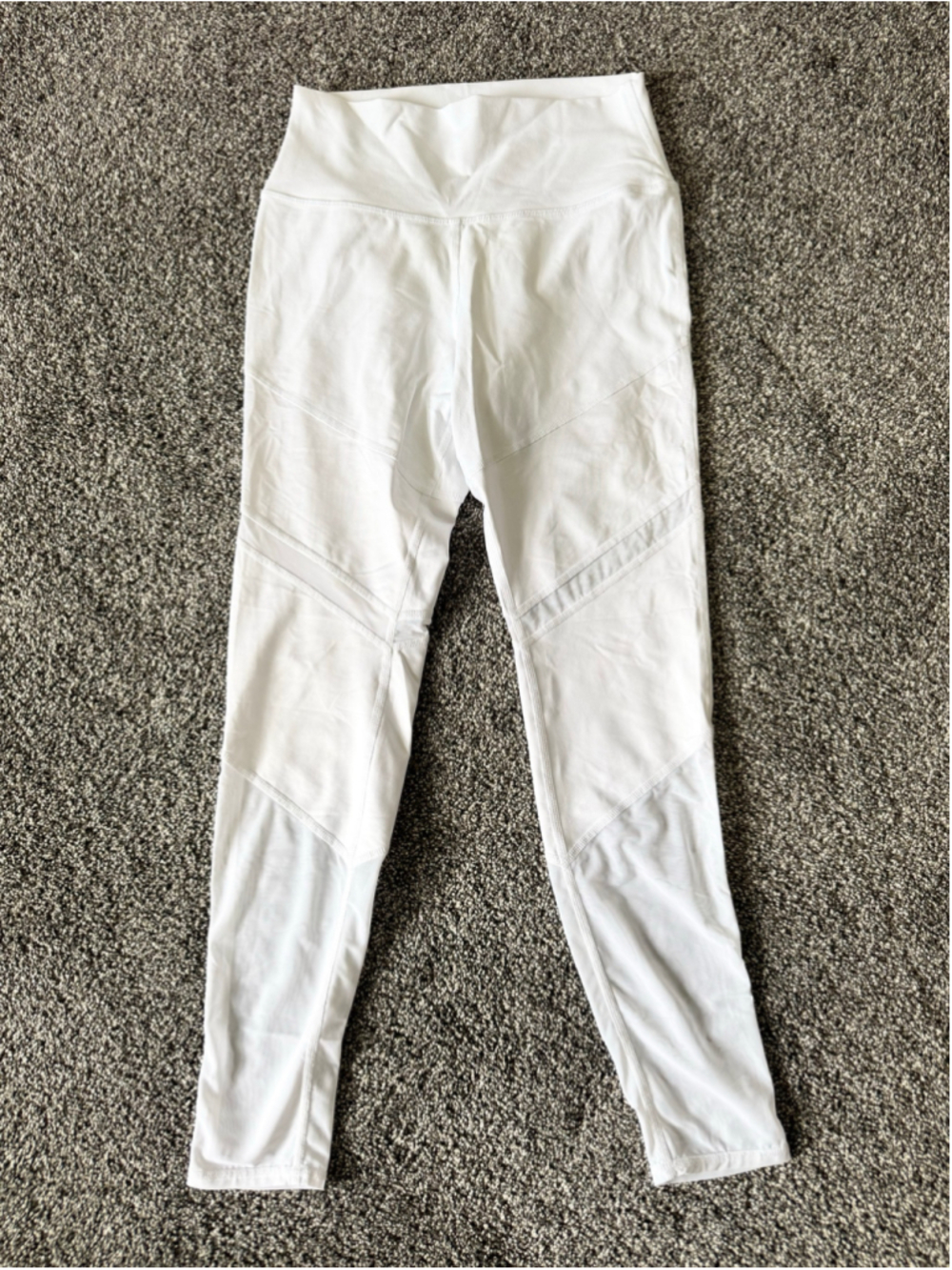 Women's ALO Epic Mesh Leggings Size Large White High Waist